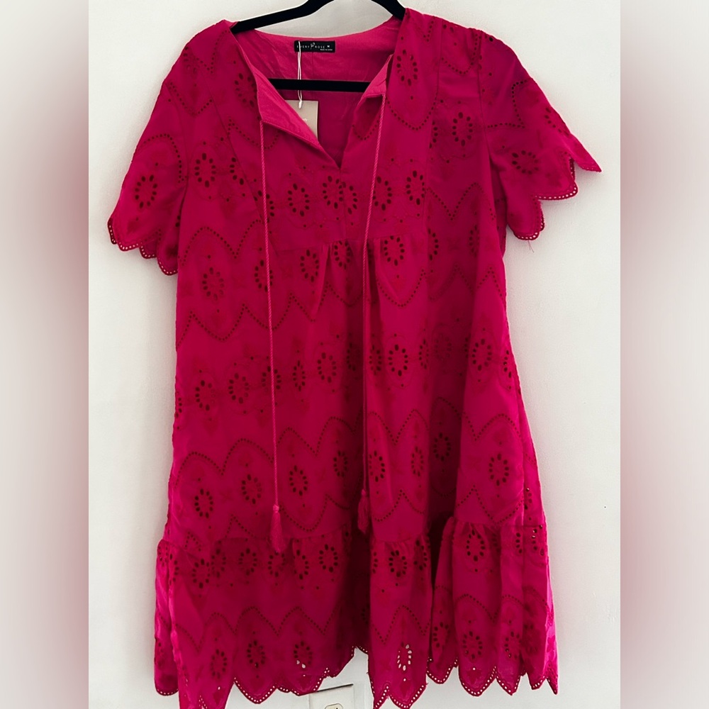 Elegant Fuchsia Midi Dress